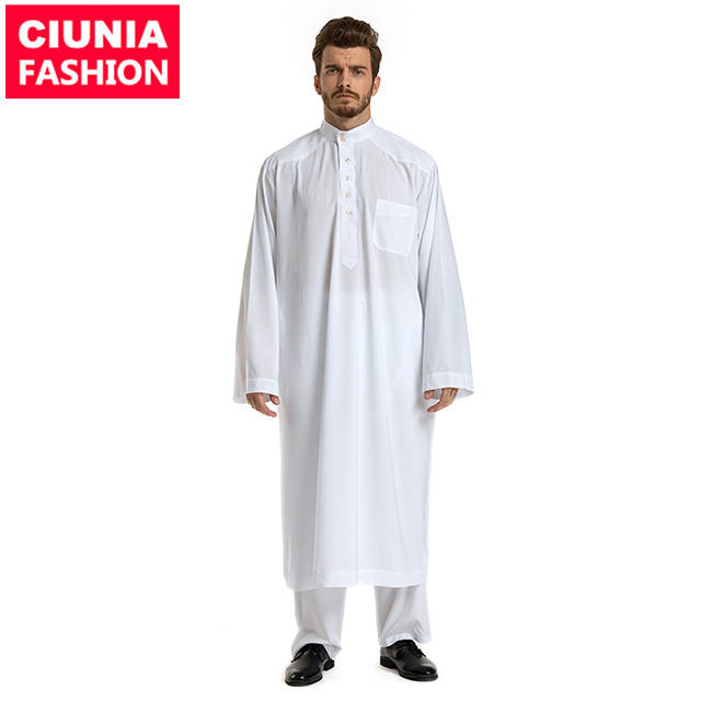 3001# New Clothes Styles For Men 2023 High Quality 2 Pieces Set Arab Muslim Wear Clothes Men's Long Sleeves Dress With Pant