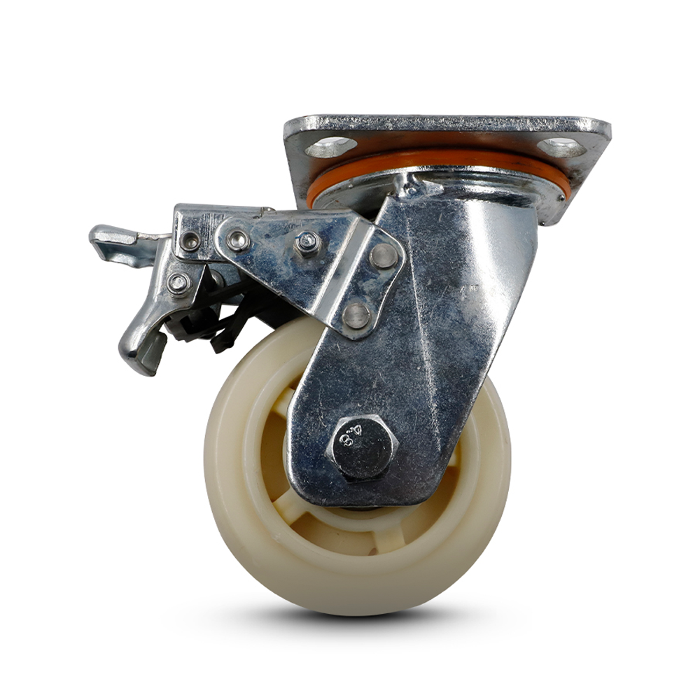 2024 2024 Hot Sale Customized High Load Plate Fixed Heavy Duty Caster Wheels With Brake