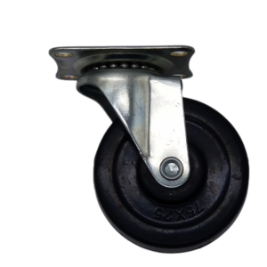 Factory Price High Load Bearing 1.5 Inch Rubber Swivel Light Duty Caster Wheels With Brake