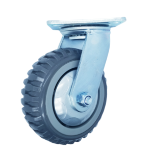 2024 High quality and load-bearing blue load 430kg 8-inch PVC PU material heavy-duty rotary casters