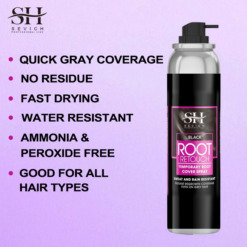 Private Label Temporary Cover Washable Hair Color Root Spray Root Touch Up Hair Color Spray Cover Hair Color Root