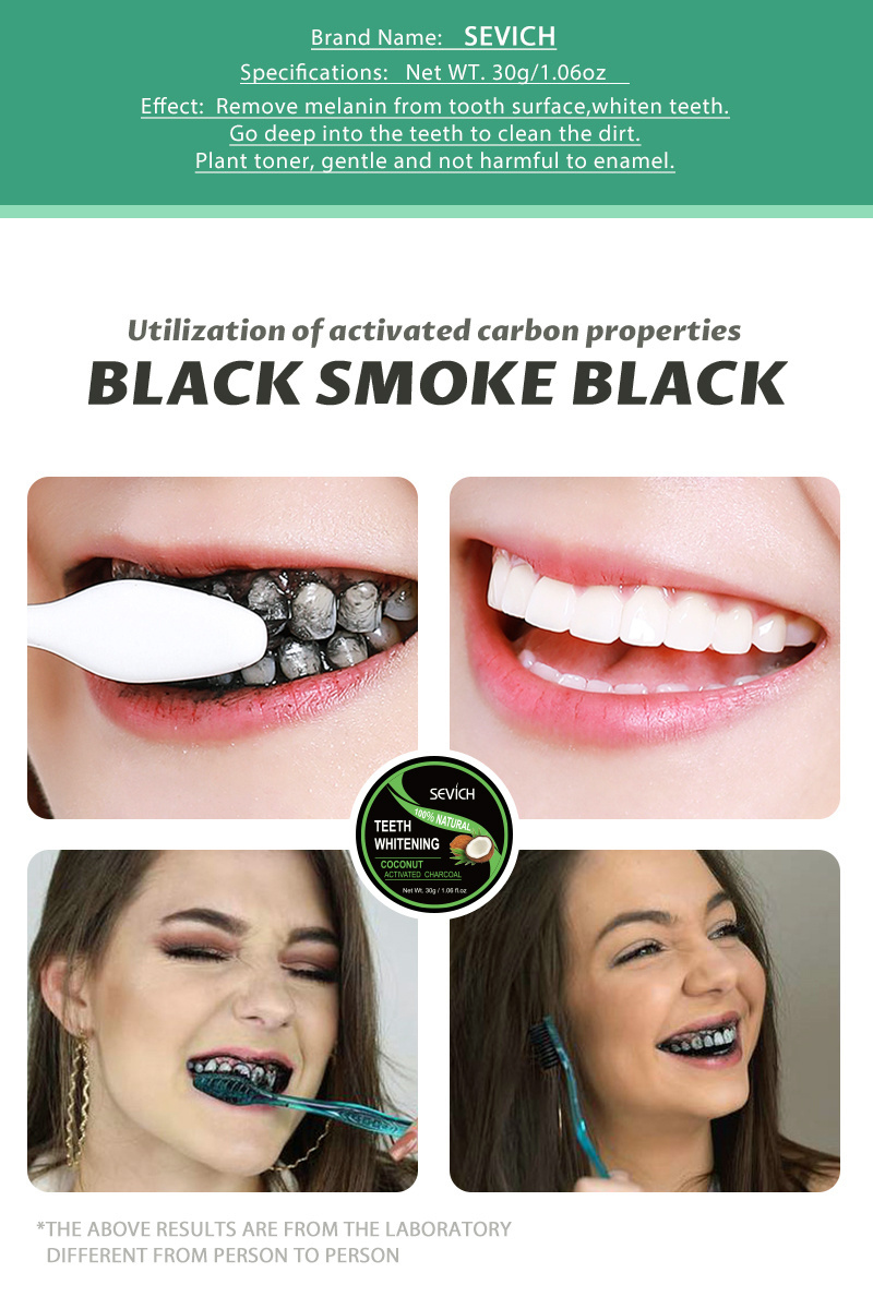 OEM Wholesale Whitening Activated Charcoal Teeth Whitening Powder