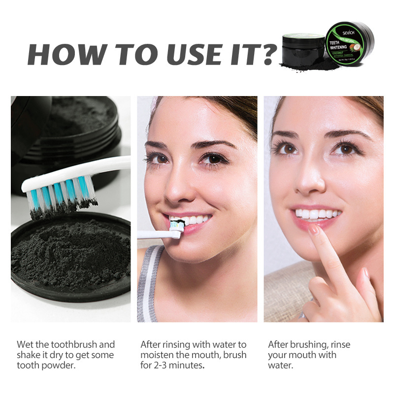 OEM Wholesale Whitening Activated Charcoal Teeth Whitening Powder