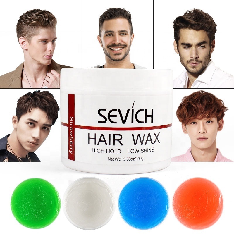 Professional jam shine gel hair wax for man organic hair styling wax with free sample hair styling wax