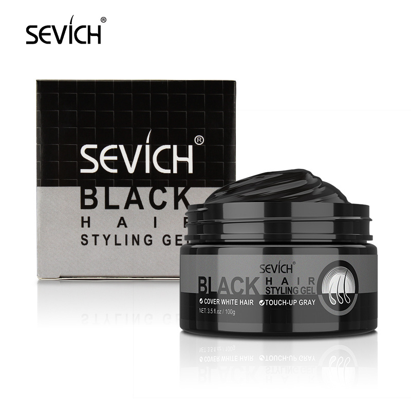 Salon Hair Care 100g OEM Black Hair Wax Color Styling Gel Cream For Women Natural Shine And Jam Gel