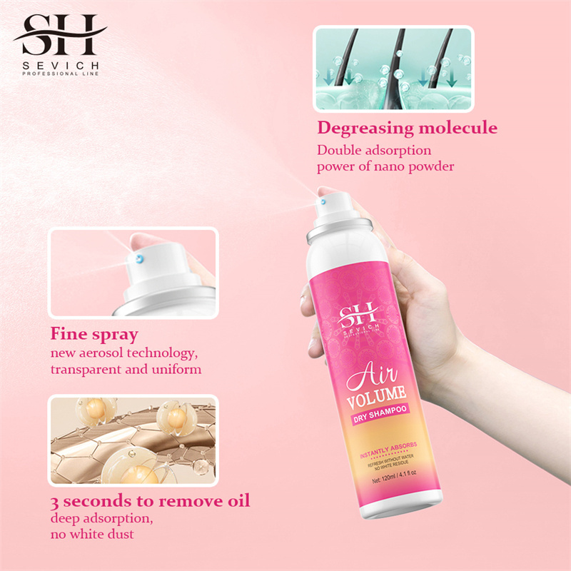 Private Label Water Free Dry Shampoo Powder Oil Control Air Fluffy No-Wash Volumizing Hairs Root Spray Dry Hair Sprays Product