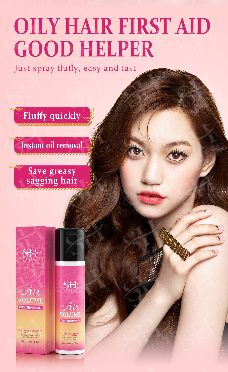 120ml Free-wash Dry Hair Spray Air Fluffy Hair To Oil Lazy Control Air-feeling Remove Oil Dry Shampoo Powder