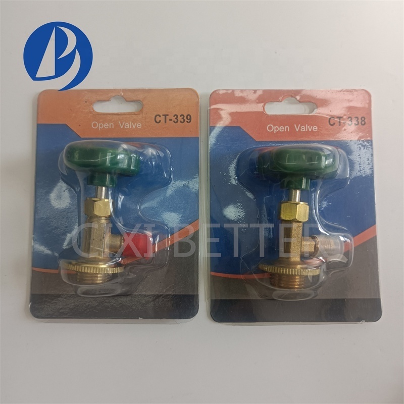 Factory  price Refrigerant Copper Can Tap Valve for R134a R12 CT-339 CT-338