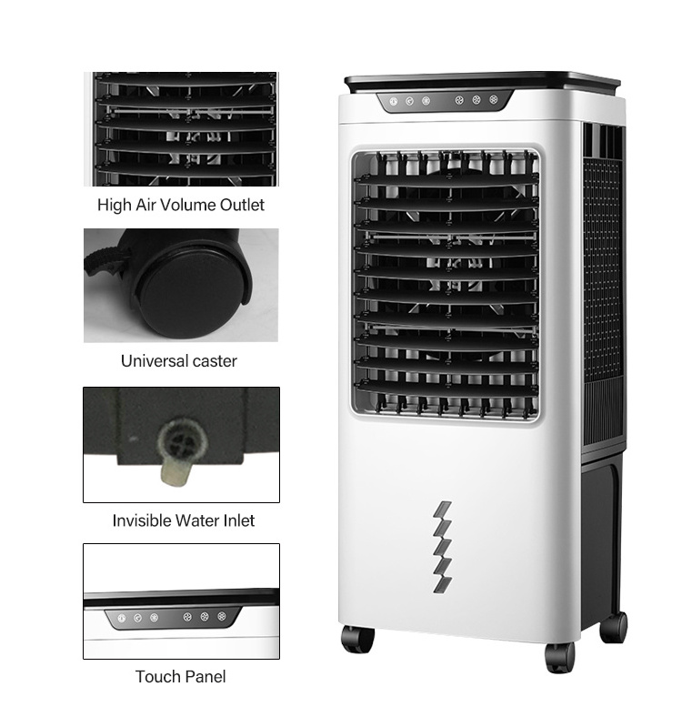 hot sales 120W 36L touch panel indus  room  small electric air cooler with ice pack