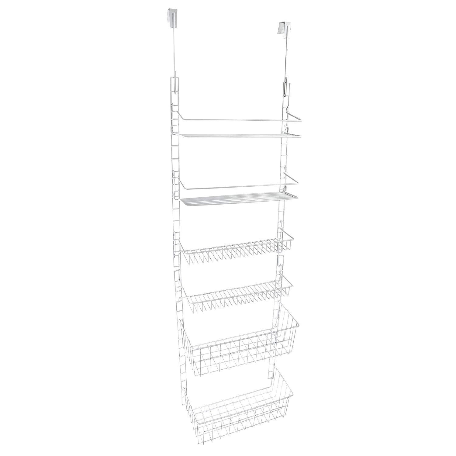 Multifunctional Kitchen Spice Racks 6 Tier Over The Door Storage Shelf Hanging Cabinet Metal Pantry Rack Organizer