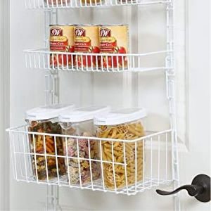 Multifunctional Kitchen Spice Racks 6 Tier Over The Door Storage Shelf Hanging Cabinet Metal Pantry Rack Organizer