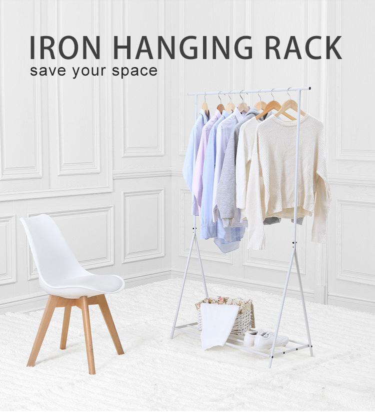 Live in simple metal sturdy and durable hangers with floor hangers for standing coat and hat racks