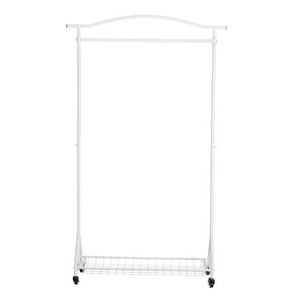 White Rollers Clothes Rack Household Clothes Shelf Drying Coat Rack Stand Clothes Drying Rack With Roller Tires