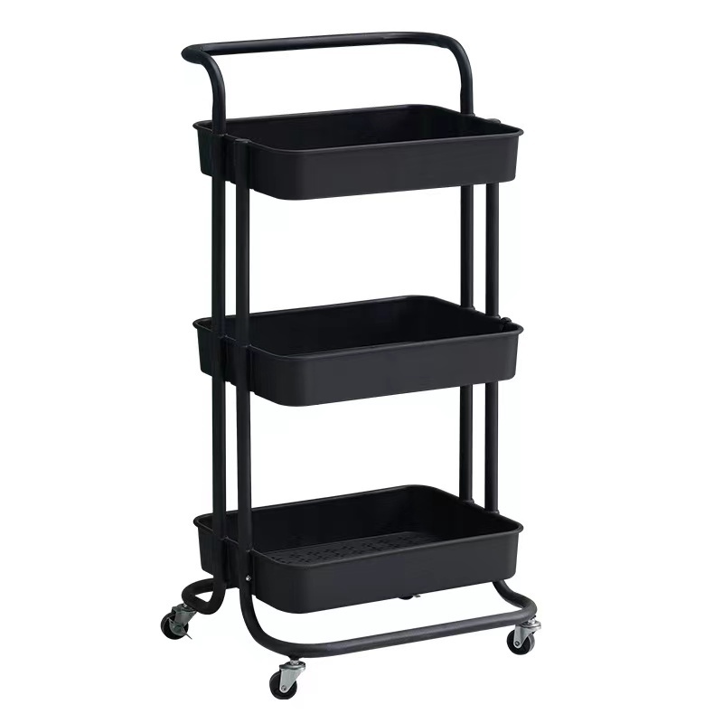 Small cart shelving baby supplies multilevel kitchen hand storage toilet removable wheeled snack shelving