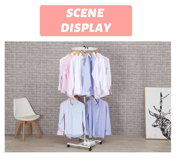 Metal Frame Cloth Shoe Coat Rack Hall Tree Coat Rack Furniture Modern Clothes Hanger Coat Stand