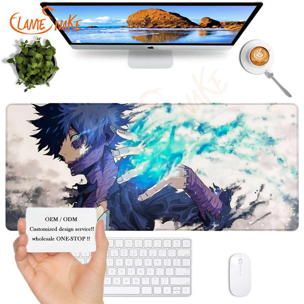 FLAEM SNAKE Large Size Custom Mousepads Rubber PVE Gel Leather Desk Mat Computer Keyboard Gaming Mouse Pads