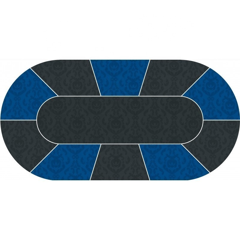 Wholesale Customized Design Rubber Poker Table Mat Oval Texas Poker Pad Mat