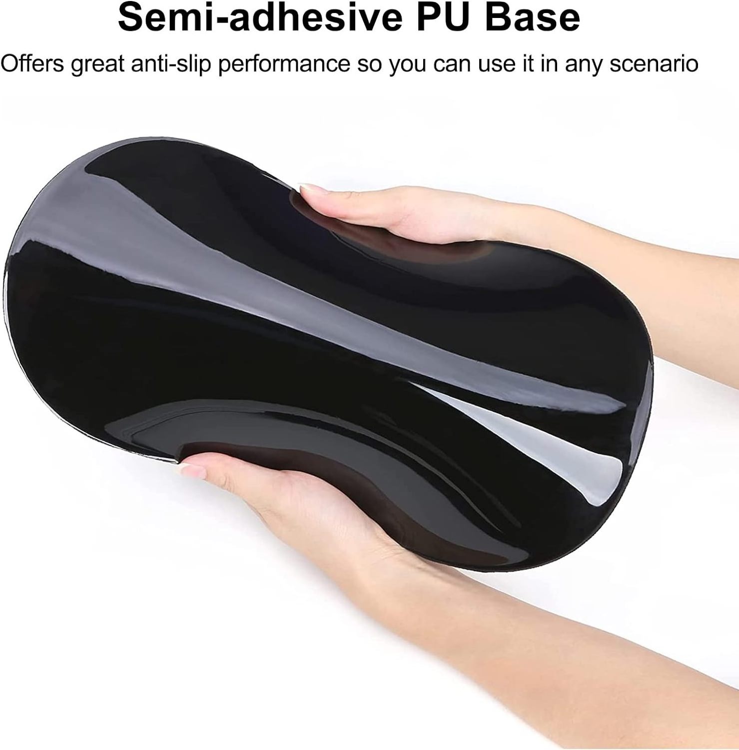 Soft Comfortable Mouse Pad With Gel Cushion , 13 * 7.7 inch Ergonomic Design Mouse Pad With Memory Gel