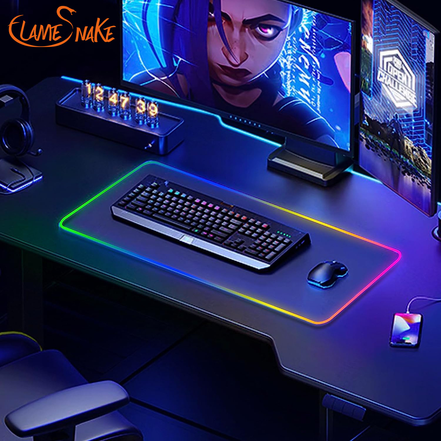 Custom Design Printed 400*900mm Office Eco-Friendly Gaming Mouse Pad