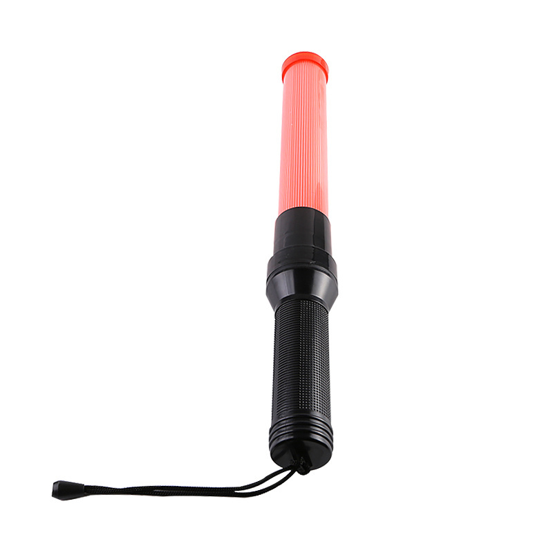 OEM Source Factory New Safety ABS Material Red Blue Hand Held Traffic Signal Baton Wand Light