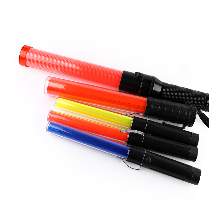 Source Factory Traffic Flashlight Baton Battery Powered LED Torch Light Baton