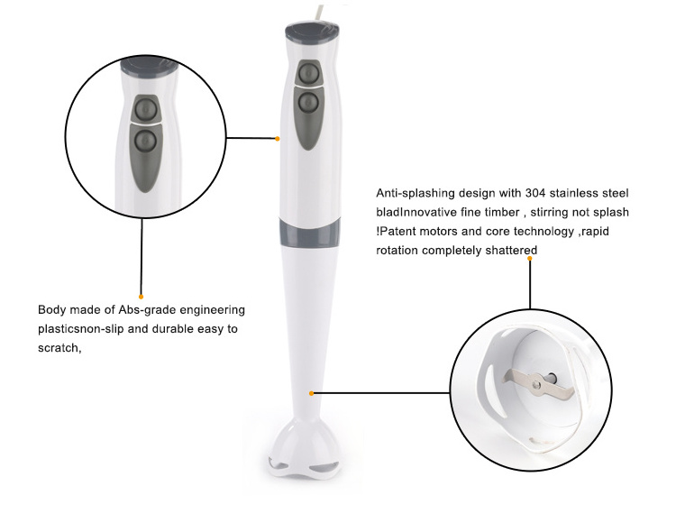 Morden Design Electric Stick Blender Food Chopper Immersion Hand Blender Set