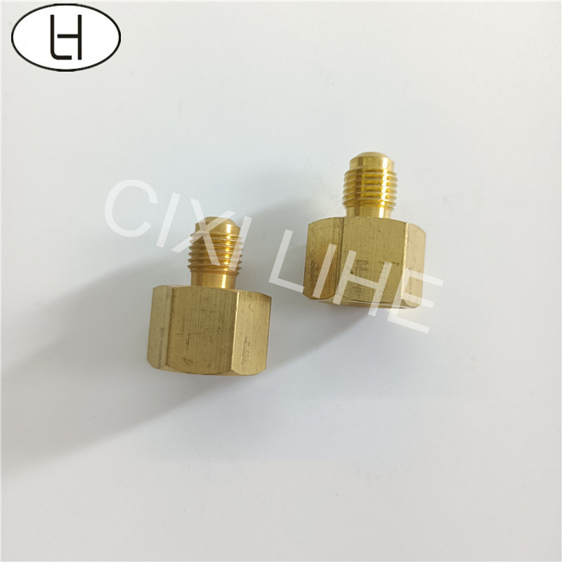 Reliable Manufacturer HVAC Air Conditioner Connector Brass Pipe Joint Refrigeration Male Female Thread Pipe Fitting