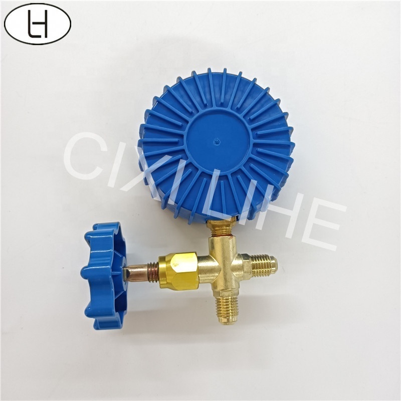 High Precision Air Conditioning Pressure Gauge Refrigeration Tool Parts ac Single Manifold Pressure Gauge