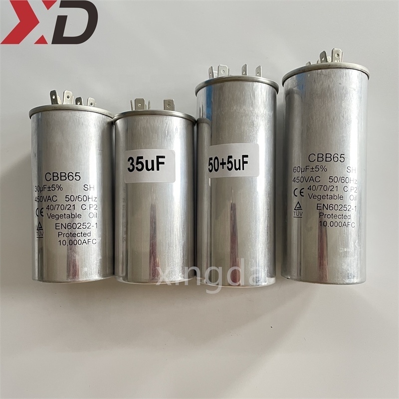 Metallized polypropylene film ac capacitor 48v single phase Air Conditioner Parts