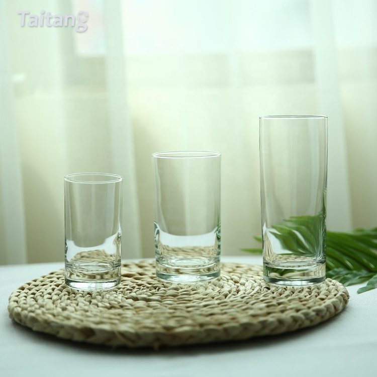 Wholesale Custom Logo Water Juice Milk Glass Glassware 160Ml 266Ml 310Ml Water Glass Cup