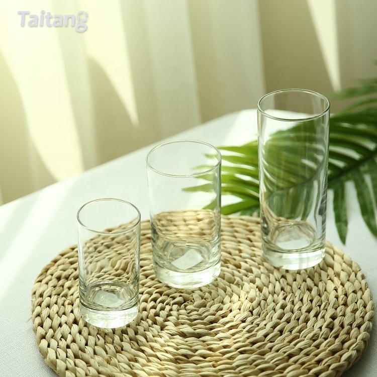 Wholesale Custom Logo Water Juice Milk Glass Glassware 160Ml 266Ml 310Ml Water Glass Cup