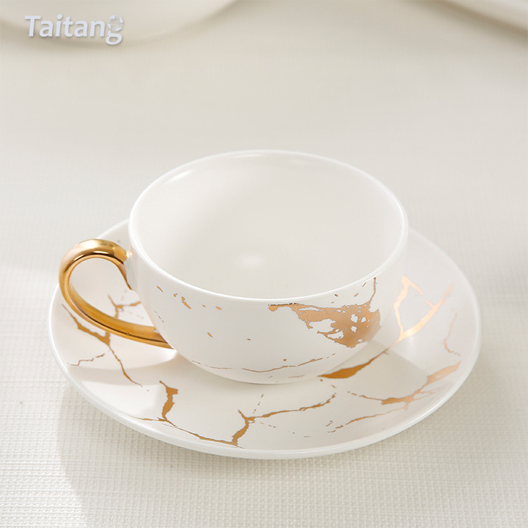 CIXUAN Ceramic Tableware Manufacturer Marbling Dinner Set Dishes Set Ceramic Dinner Plate