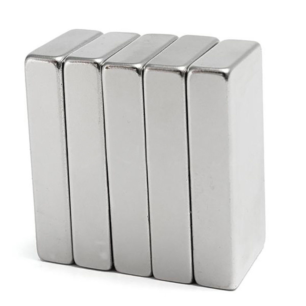 Powerful N35 N42 N50 N52 Neodymium Ndfeb Magnets Industrial Use Coated Square Rectangular Block Cheap Permanent Magnet