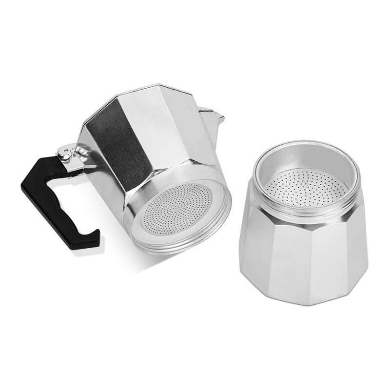 factory Wholesale 50/100/150/300/450/600ml Italian Style Induction Stovetop Aluminum Portable Espresso Coffee Maker Moka Pot