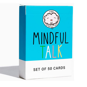 Custom playing card game Mindful talk for authentic conversations with children family party for kids wholesale and retail