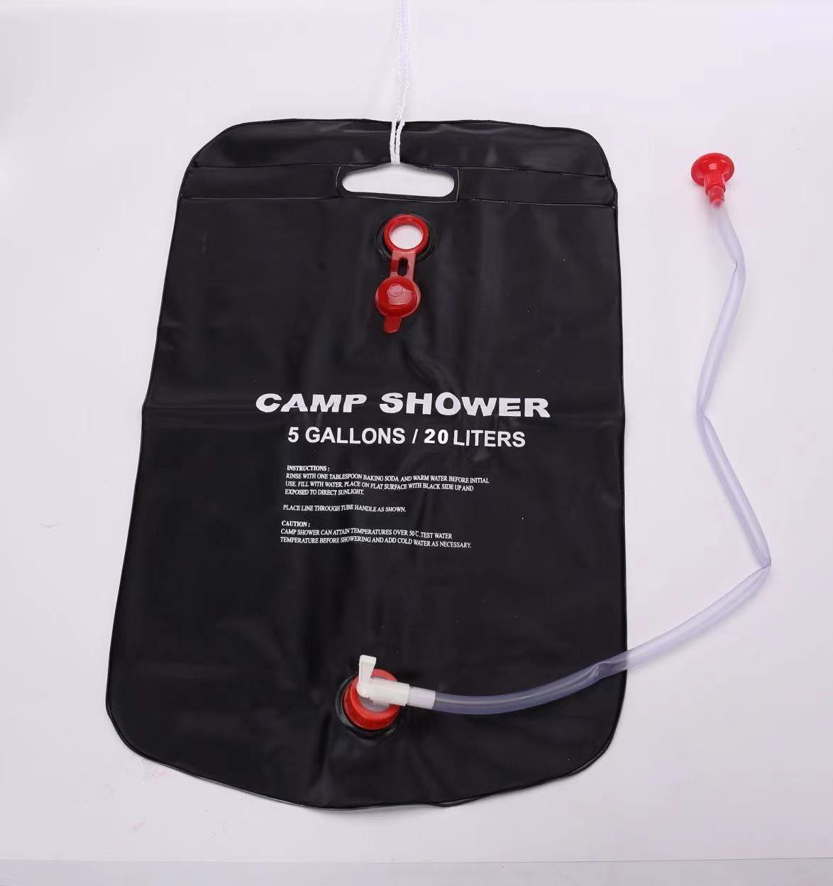 Outdoor travel camping 20L 40L shower bag bath shampoo PVC solar water storage bag Portable Folding Shower Bag