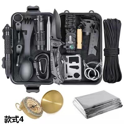 Best Gift Family Multifunctional Outdoor Survival Kit with First Aid Blanket Convenient and Practical