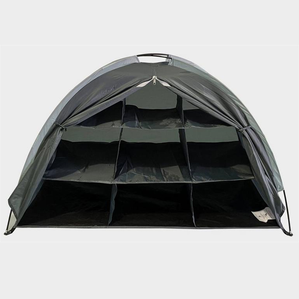 New Customized outdoor gathering storage tent camping shoe cabinet shoe rack tent foldable 9 compartment storage tent