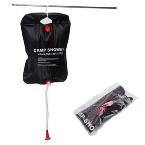 Outdoor travel camping 20L 40L shower bag bath shampoo PVC solar water storage bag Portable Folding Shower Bag