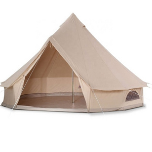 3m 4m 5m 6m 7m waterproof large family tent four season outdoor 6 person shaped canvas glamping bell yurt dome tent