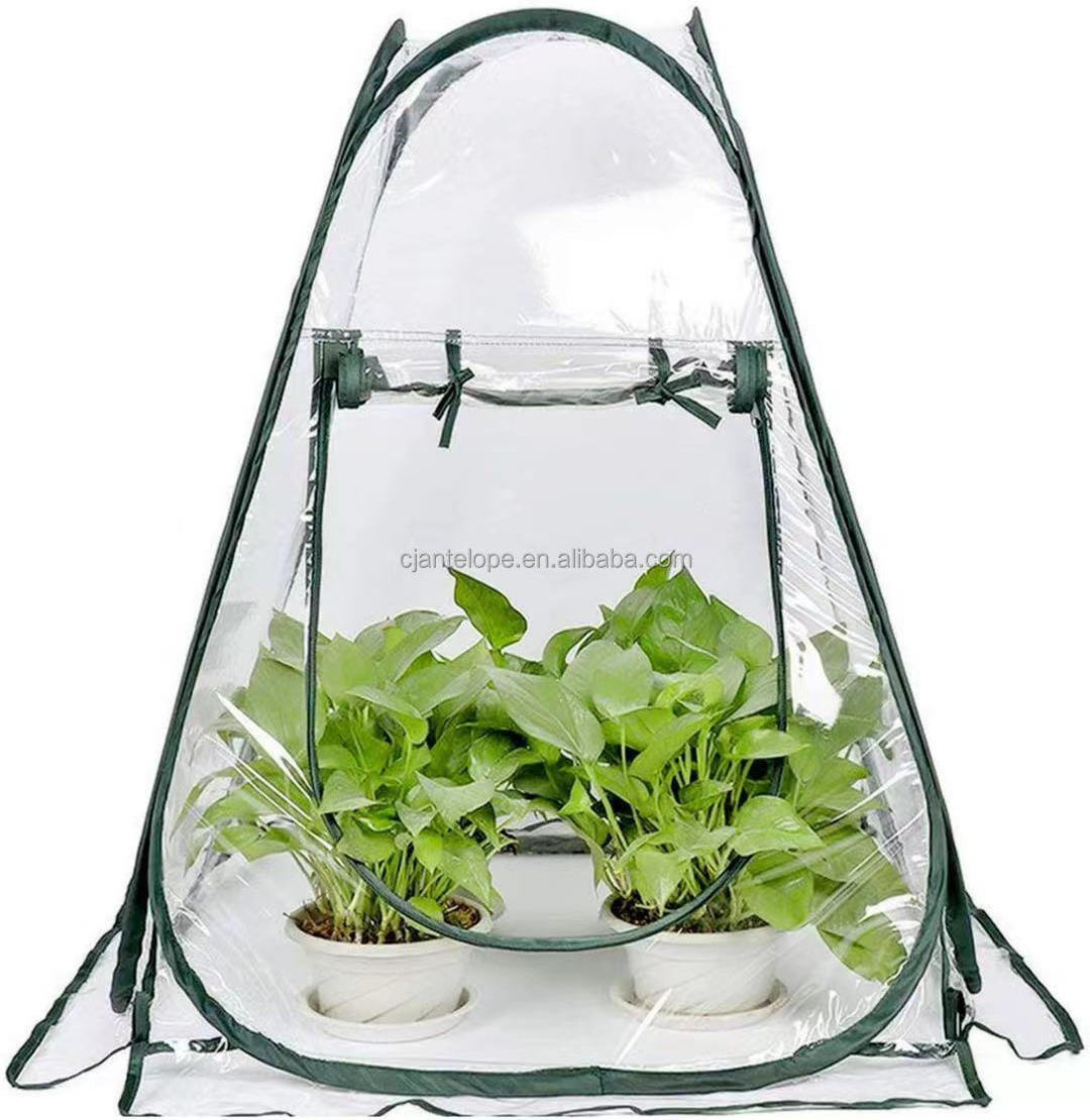 Ningyi Grow Low Tunnel Greenhouse Portable Cheap Mini Green House PVC Transparent Garden Flower Greenhouses