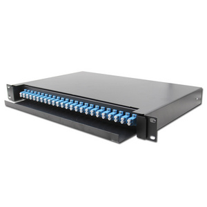 ftth 24port 48 Cores 1U LC /UPC. Rack Mount Type ODF Fiber Optic Patch Panel For FTTX Network