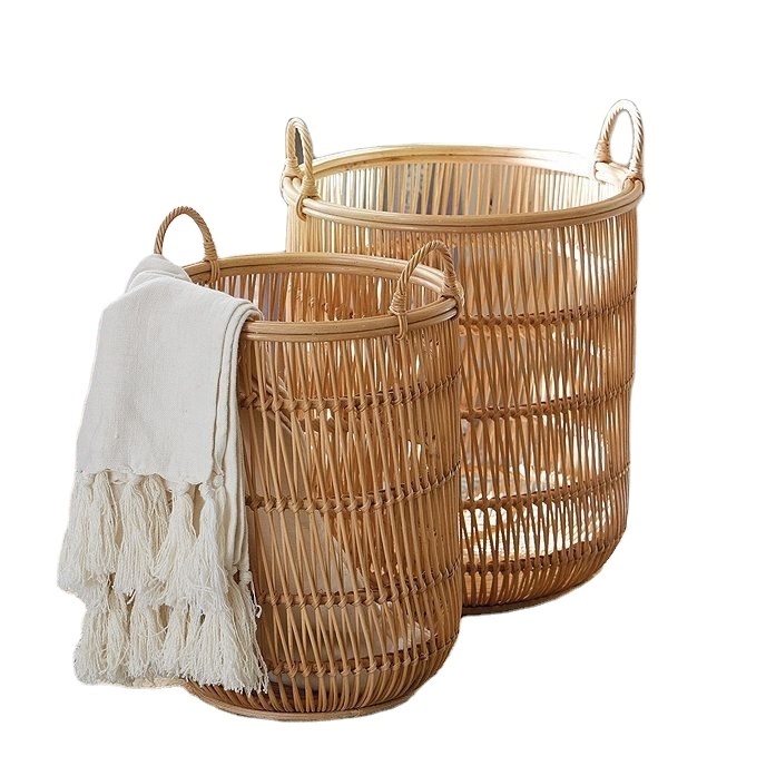 OEM/ODM Rattan Basket Christmas Gift DIY Handmade Rattan Basket Rattan Home Decor Basket