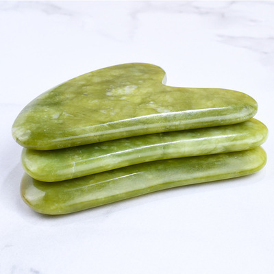 Best Quality Green Gua Sha Board Facial Tools Natural Jade Stone Guasha Massager