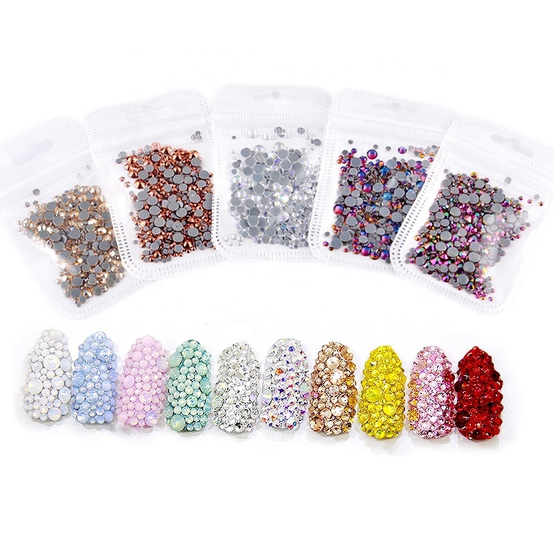 K9 High Quality Flatback Fancy Crystal Stone AB Nail Art Decoration Nail Stone