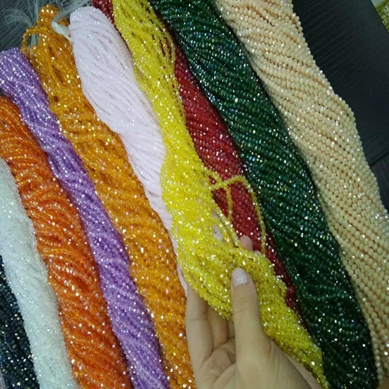 China Cheap Price Crystal AB Faceted Rondelle Beads Wholesale Tyre Beads Crystal Beads