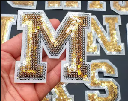 Custom Fashion 3D Logo Sequin Label Sew Iron Clothes Patch Name Tag Cartoon Garment Sequin Patch