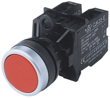 CJK22 series 22mm plastic   2 position selector push button switch on off