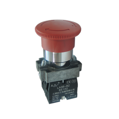 LA38 series 22mm elevator push button metal mushroom head metal push button switch latching switch