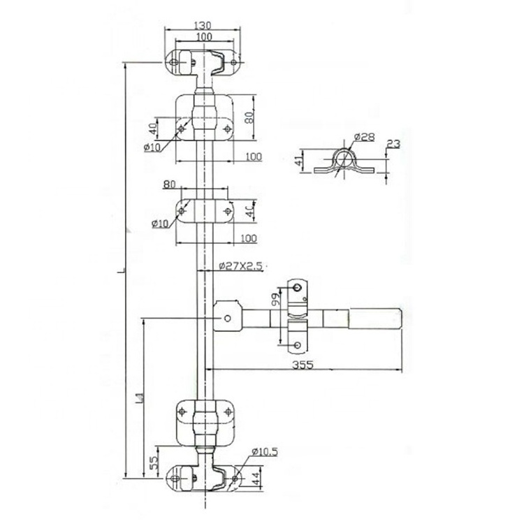 Container Door Lock Coolroom Trailer Assembly Door Lock Set Enclosed Pallet Truck Cam Door Lock